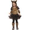 Rubie's Rubies Costume Leopardo Tutu per ragazze, vestito con tutu e coda, diadema, guanti, scaldamuscoli e collant, originale, ideale per Halloween, Natale, carnevale e compleanno.