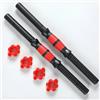 Floatdream 2 Pezzi Set di Barre Regolabili per Sollevamento Pesi, Manubri Universali da 35 cm, Pole Bar Per Manubri, Palestra Allenamento di Forza Accessori per Il Fitness