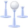 BOXOB 2 Pezzi Tee da Golf Regolabili, Tee Simulatore di Golf per Tappetino da Campo Pratica Piolo a Sfera Flightpatch Accessorio per Allenamento per Golfisti Uomini