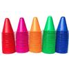 KAIAIWLUO Coni di Slalom,50 PCS Ostacolo Colorato del Mucchio di Pattinaggio A Rotelle Ostacoli Allenamento Bambini Mini Coni Stradali per Gioco Calcio e Pattinaggio a Rotelle