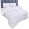 Utopia Bedding Invernale Piumone - Piumino Letto Matrimoniale - Trapunta Matrimoniale 100% Microfibra in Fibra Cava (Bianco, 230 x 220 cm - 350 gsm)