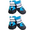AMOMYDOG Scarpe per Cani, Set di 4 Stivali per Cani Impermeabile, Scarpe Cane con Cinturini Riflettenti e Suola Antiscivolo per Protezione le Zampe per Cani di Taglia Piccola Media Grande (M, Blu)