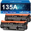 MYCARTRIDGE Toner compatibile con HP 135A 135X di ricambio per HP Laserjet MFP M234DW Toner per M234SDWE m234sdw m234dwe m234sdn m209dwe (no chip, 2 nero)