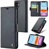 Rerzoiro Cover per iPhone 11 Custodia Portafoglio [Blocco RFID] Premium Pelle PU Wallet Case Flip Libro con Porta Carte Slot Supporto Flip Case per iPhone 11, Nero