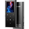 ZOOAOXO 64GB Lettore MP3, Lettore Musicale con Bluetooth 5.2, Altoparlante HD Integrato, FM Radio, Registratore Vocale, Mini Design, Peso 70G, Suono HiFi, Ideale per Lo Sport, Auricolari Inclusi