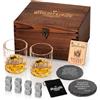 Mixology & Craft Set regalo di pietre da whisky con 52 bicchieri