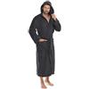 CelinaTex Florida Accappatoio, Poliestere, Anthrazit, XL