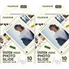 instax Fujifilm instax mini Film Pellicola Istantanea per Fotocamere, Formato 46x62 mm, 10 shot, Photo Slide Border (Confezione da 2)