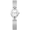 JewelryWe Orologio da Polso Zirconi da Donna: Orologio Piccolo Quadrante Ovale Bracciale Cinturino Brillante Idee Regalo per lei