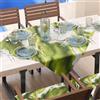 PETTI Artigiani Italiani - Tovaglia Centrotavola Moderno Effetto Marmo Verde, Centrotavola da Cucina 90x90 cm, 100% Made in Italy