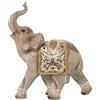 DRW Figura di un elefante in resina dorato 27 x 11 x 31 cm