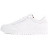 Tommy Hilfiger Uomo Sneakers Court Basket Core Eleganti, Bianco (White), 45 EU
