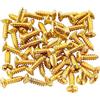 Musiclily Basic Viti Battipenna Pickguard Screws 3x12mm Dorato 50 Pezzi