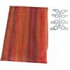Medal Tenda Zanzariera 150x250 cm Arancione Rigata per Porta