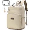 SPAHER 20L Zaino da Viaggio Aereo 40x30x15 Bagaglio a Mano British Airways Eurowings Zaino Porta PC 14 Pollici Zaino Scuola Impermeabile Cabin Bag Travel Backpack Università Lavoro Uomo Donna Beige