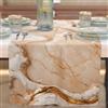 PETTI Artigiani Italiani - Tovaglia Runner Tavolo Moderno Elegante Effetto Marmo Beige, 100% Made in Italy