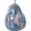 DRW Figura di Una Pera di Cristallo in Bianco e Blu 11x17cm, Cristal, estandar