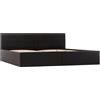vidaXL Giroletto Idraulico con Contenitore Moderno Salvaspazio Robusto a Doghe Letto Imbottito Struttura Telaio Nero in Similpelle 180x200cm