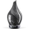 Porseme Diffusore di aromi, 150 ml, diffusore di vetro soffiato a mano, per oli essenziali, umidificatore a ultrasuoni, silenzioso, 7 tipi di colori di luce LED, senza acqua, senza BPA, per