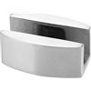 Fdit Pavimento guide 304 in Acciaio Inox Piano Inferiore Guida Sostituzione Pavimento fermaporta Parete Protetor Senza Telaio per Porta Scorrevole in Vetro Resistente Home Office Holder
