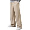HAWILAND Pantaloni lunghi da uomo, a gamba larga, per il tempo libero, dritti, casual, sportivi, invernali, autunno, cachi, S