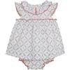 Gocco Vestido con Estampado de Ramitas Vestito, Bianco, 24-3 Años Bimba