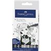 FABER-CASTELL - Set Pitt Artist Pen Manga, 8 pennarelli | Inchiostro da disegno nero e grigio, resistente all'acqua e alla luce, per manga, schizzi e illustrazioni