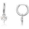 Limerencia Orecchini a Cerchio in Titanio con Ciondolo, G23 Orecchini Pendenti Medici Ipoallergenici con Perle di Zirconia Cubica per Orecchie Sensibili Gioielli di Moda da Donna