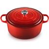 Le Creuset Cocotte Rotonda Evolution in Ghisa Vetrificata 30 cm Ciliegia
