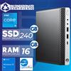 HP Mini PC Computer Desktop USDT Tiny HP 800 G4 i5 8a 16GB 240GB W11 Ricondizionato