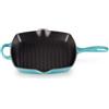 LE CREUSET Bistecchiera Skillet Quadrata Evolution 26x26 cm Blu Caribe