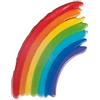 Rayher 31620990 Motivo cera: arcobaleno, colore arcobaleno, 4,5x6,5cm, bus.blis. 1pz
