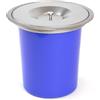 WELL HOME MOBILIARIO & DECORACIÓN WELL HOME - Pattumiera integrabile in controsoffitti, con coperchio in acciaio inox 5L blu