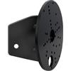 Eglo Raccordo angolare per faretti da esterno, staffa angolare in acciaio per lampade da esterno, nero, diametro 11,2 cm