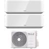 Unical Climatizzatore Condizionatore DUAL SPLIT AIR CRISTAL 13+13 Un.Esterna XMX2 18HE 18000 BTU 13000+13000 INVERTER (WI-FI OPTIONAL) Garanzia 5 Anni Gratuita!!!