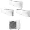 Unical Climatizzatore condizionatore TRIAL SPLIT AIR CRISTAL 10+13+13 Un.Esterna XMX3 21HE 21000 BTU 10000+13000+13000 INVERTER (WI-FI OPTIONAL) Garanzia 5 Anni Gratuita!!!
