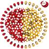Ziranee Api di Legno e Eoccinelle di Legno,100 PCS Mini Calabrone + 100 PCS Coccinelle Autoadesive per Decorazioni Artigianali Decorazioni per Feste