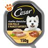 Cesar Dog Ricette Classiche con Manzo e Pollo in Patè - Vaschetta Da 150 Gr