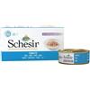 Schesir Gatto in Acqua di Cottura Confezione da 6 x 50g Gusto Tonnetto