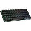 Cooler Master SK622 Tastiera Gaming Wireless - Interruttori Meccanici Basso Profilo, Illuminazione Tasto RGB, Connessione Bluetooth/Cablata, Compatibile Apple/PC/Smartphone - Nero