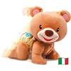 VTech Orsetto Teddy - Canta e Gattona con Me, Orsetto Giocattolo che Gattona, Animale Interattivo con 3 Canzoni, 2 Frasi Cantate e 10 Melodie, Lingua Italiana, Batterie Incluse, 9-36 Mesi