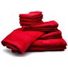 Bassetti Set 10 Asciugamani Spugna (rosso)