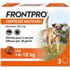 Frontline Frontpro 3 Compresse Masticabili Antiparassitarie Pulci e Zecche per Cani, 4-10kg