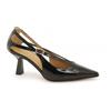 Vegan Shoes Italy VSI IVISSA Decolletè vegan nere lucide naplak cut out tacco Made in Italy
