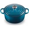 LE CREUSET Cocotte Evolution in Ghisa 24 cm Deep Teal