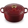 LE CREUSET Cocotte Rotonda Evolution in Ghisa 24 cm Garnet