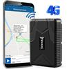 TKMARS GPS Tracker per Auto 4G, Localizzatore GPS per Auto con 6 Potenti Magneti Integrati, Antifurto Auto per Moto Bicicletta, Posizionamento Dual Mode Impermeabile TK915