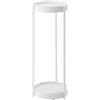 YAMAZAKI 4366 TOWER 2Tiered Plant Stand with Caster, white, Steel / Polypropylene / Nylon, 25 x 26.5 x 70 cm