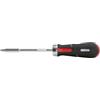 KS Tools 159.2051 Giravite per Inserti a Cricchetto a Baionetta, 7 Pezzi | Tournevis à poignée revolver GEARplus® à cliquet, 1/4'', chrome vanadium, vissage précis