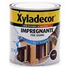 Xyladecor IMPREGNANTE ALL' ACQUA per Legno vernice Fondo per Interni ed Esterni, Inodore, colore NOCE 750ML, 750 ML